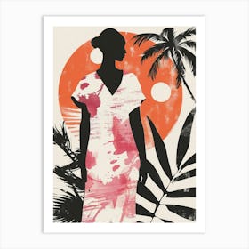 Woman In A Dress 5 Art Print