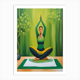 Yoga Woman Art Print