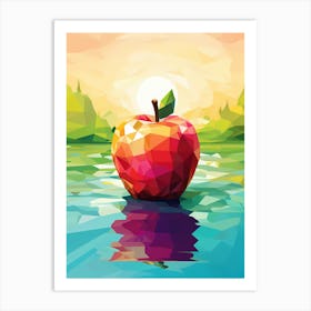 Apple In The Water Art Print