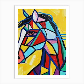 Abstract Horse Painting 3 Art Print