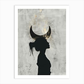 Silhouette Of A Woman 42 Art Print