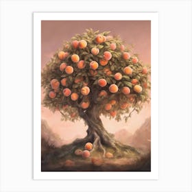 Peach Tree 3 Art Print