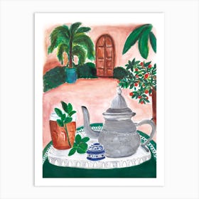 Tea In Marrakesh Art Print