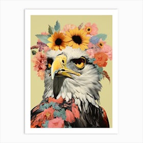 Bird With A Flower Crown Hawk 1 Art Print