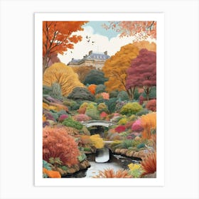 Royal Botanic Garden Edinburgh United Kingdom In Autumn 1 Art Print