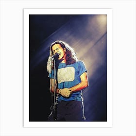 Superstars Of Eddie Vedder Vocalist Pearl Jam Art Print