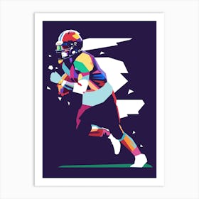 American Football Pop Art 3 Art Print