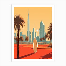 United Arab Emirates 2 Travel Illustration Art Print