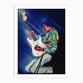 Superstars Jimi Hendrix 1 Art Print