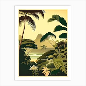 Kauai Hawaii Rousseau Inspired Tropical Destination Art Print