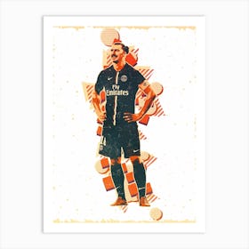 ibrahimovic retro 1 Art Print