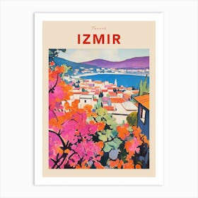 Izmir Turkey 2 Fauvist Travel Poster Art Print