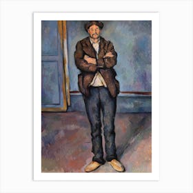 Peasant Standing With Arms Crossed, Paul Cézanne Art Print
