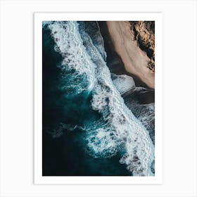 Aerial View Of The Beach 10 Art Print