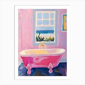 Pink Bath Art Print