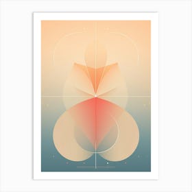 Minimalistic Abstract Geometry 11 Art Print