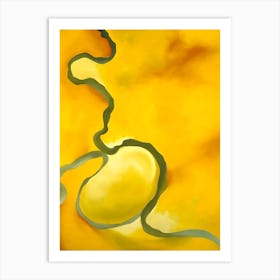 Georgia O'Keeffe - Green, Yellow and Orange Art Print