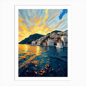 Sunset In A City 2 Art Print