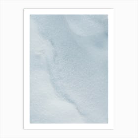 Close Up Of Snow Art Print