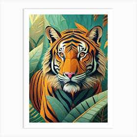 Tiger In The Jungle 10 Art Print