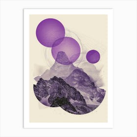 Purple Mountains 3 Art Print