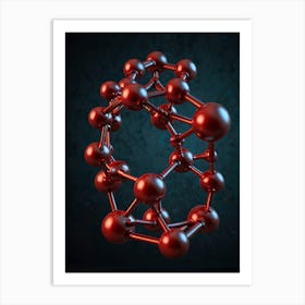 Molecule Structure 1 Art Print