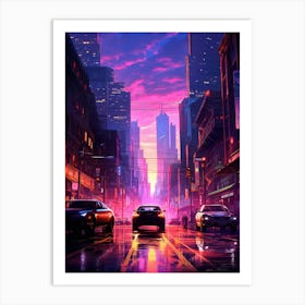 Futuristic City 11 Art Print