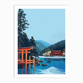 Nikko Japan 2 Colourful Illustration Art Print