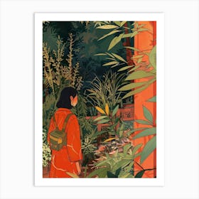 In The Garden Ryoan Ji Garden Japan 7 Art Print