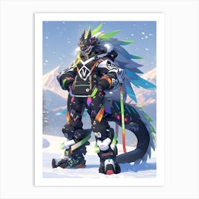 Overwatch Dragon Art Print