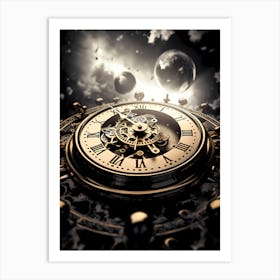 Clock Wallpaper 5 Art Print