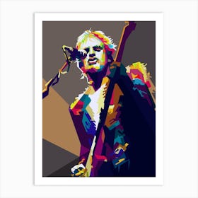 Sting The Police An English Singer Musician Pop Art Wpap Art Print