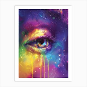 Galaxy Eye Art Print