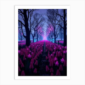 Purple Daffodils Art Print