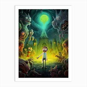 Rick and Morty Movie 5 Art Print