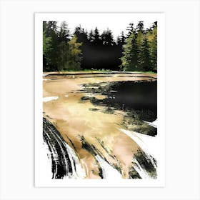 Pond In The Forest 1 Art Print