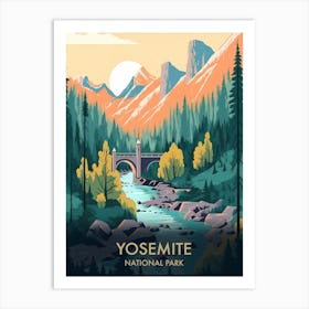 Yosemite National Park Vintage Travel Poster 1 Art Print