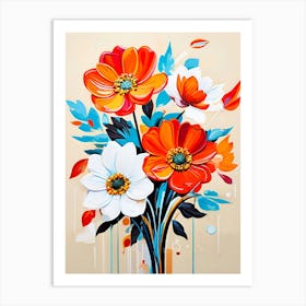 Flowers In A Vase 40 Art Print