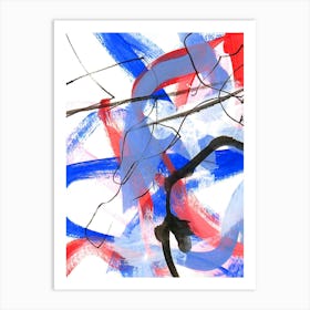 Active Democracy Series No. 1 Red White Blue Art Print