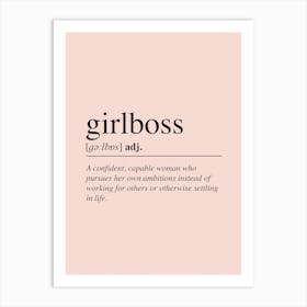 Girlboss Art Print