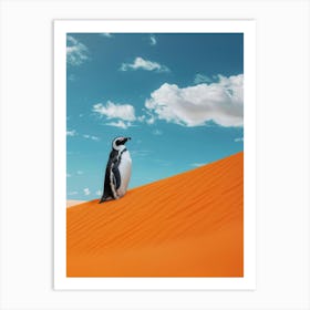 Penguin In The Desert 14 Art Print