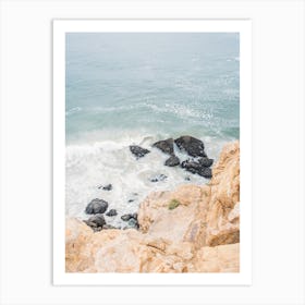 Malibu Ocean Rocks Art Print