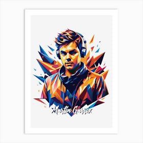 Martin Garrix 02 Portrait Music Icon Style WPAP Pop Art Art Print