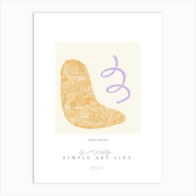 Simple art line no 22 Art Print