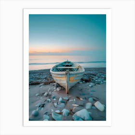 Old Boat On The Beach Art Print