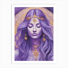 Crown Chakra Goddess Art Print