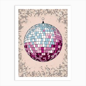 Disco Ball Vector 4 Art Print