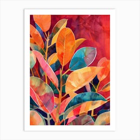 Colorful Leaves 8 Art Print