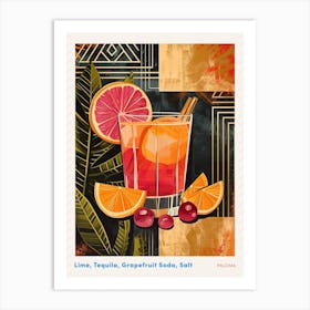 Art Deco Paloma Inspired 3 Poster Art Print