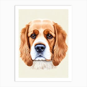 Cocker Spaniel Illustration Dog Art Print